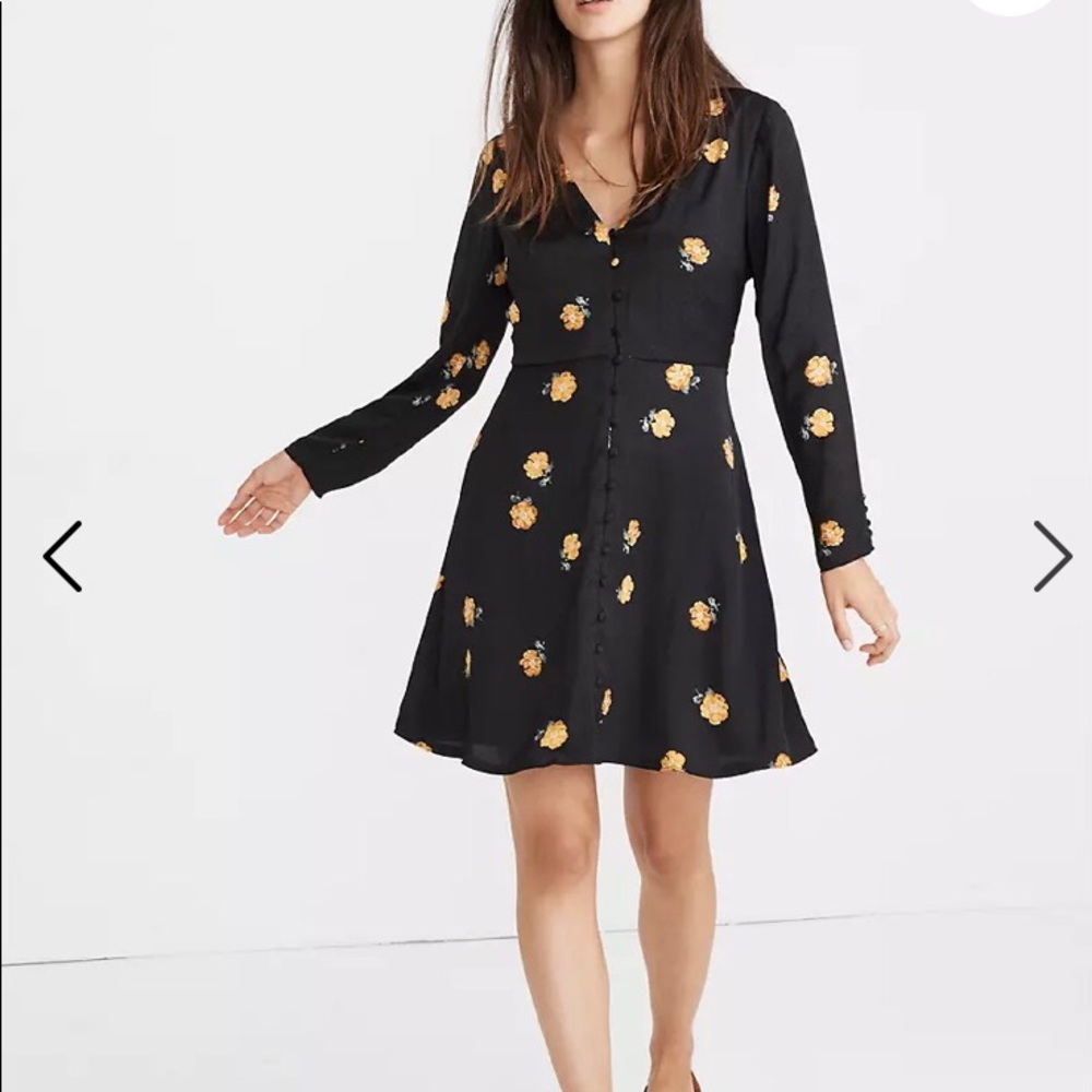 NWT Madewell LILYBLOSSOM BUTTON-FRONT DRESS